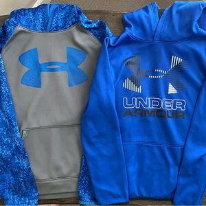2 Under Armour Youth Size Large Hoodies